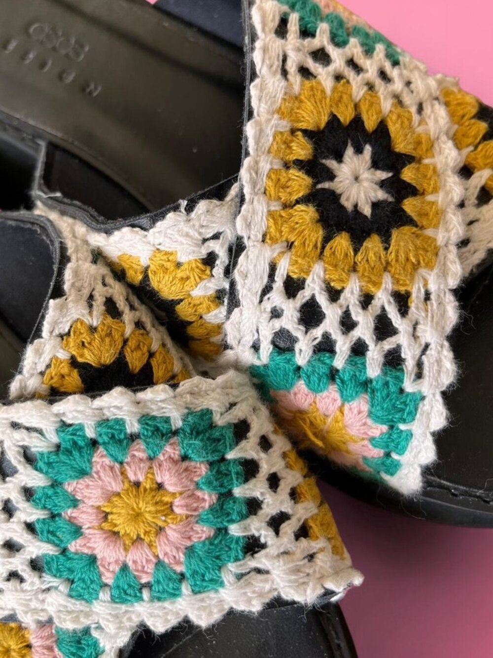 ASOS Design crochet platform sandals - Picture 3 of 7